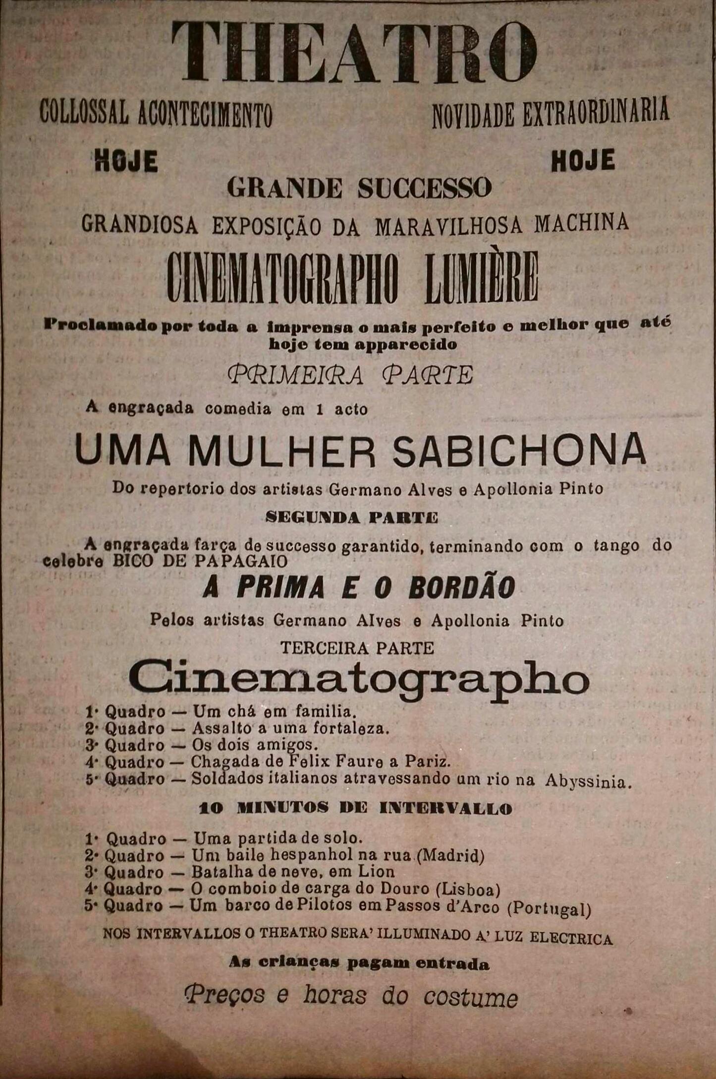 cinematographo em leopoldina 1899